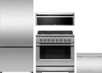 4 Piece Package Includes Refrigerator, Range, Hood And Dishwasher